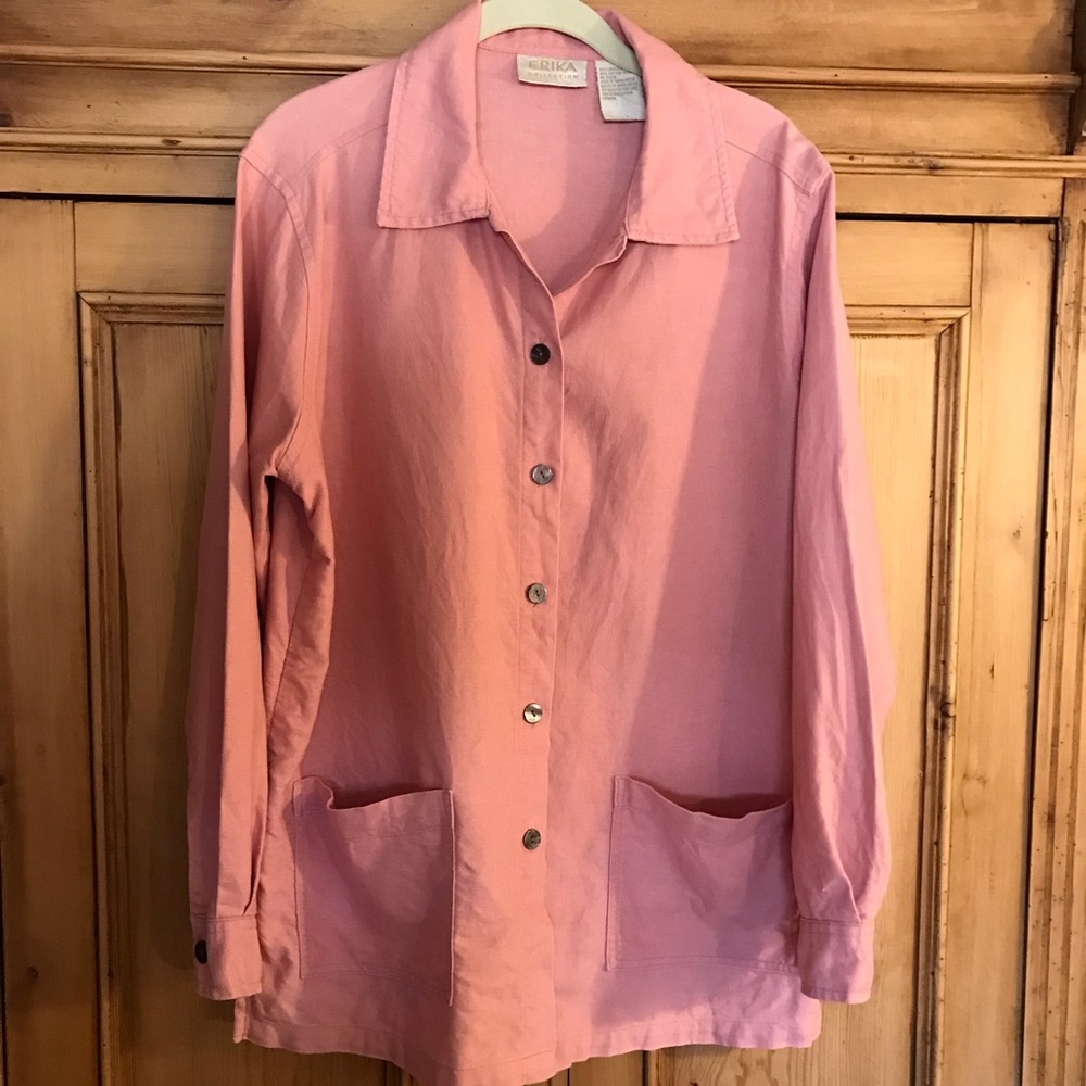 Shacket Oversized Mauve Pink Color Size M